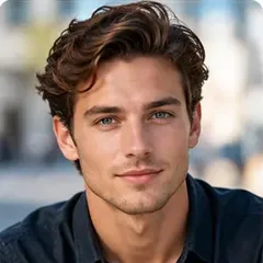 Man with brown hair