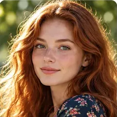 Woman with red hair